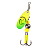 Блесна вращ. Savage Gear Caviar Spinner #3 Sinking Fluo Yellow Chartreuse, 9.5г